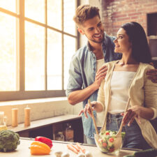 Young-couple-in-kitchen