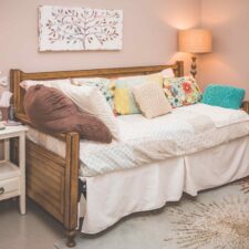 Beautiful day bed at the Midwives of New Jersey Office