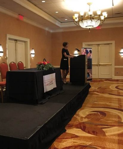 Lisa Lederer speaking at the NJ Symposium for Physiologic Birth
