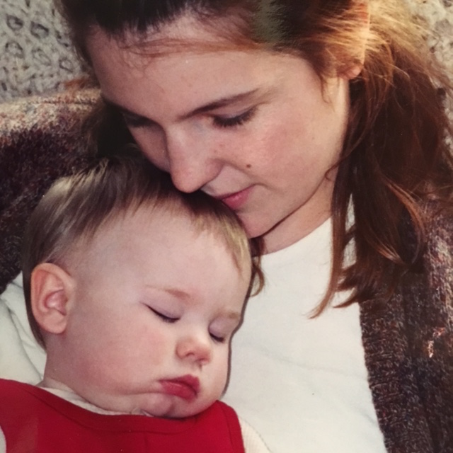 young mom with her baby