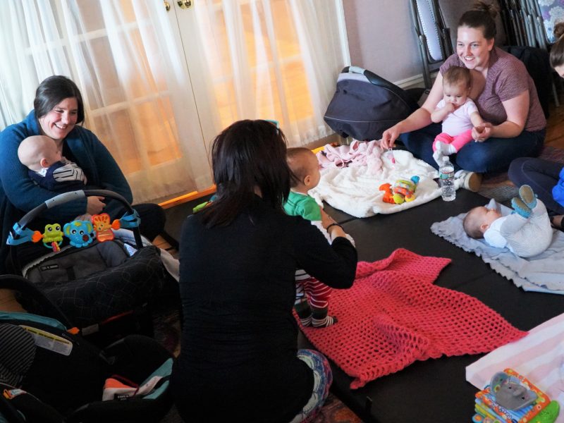 moms at lactation group at the Midwives of New Jersey's Madison Office